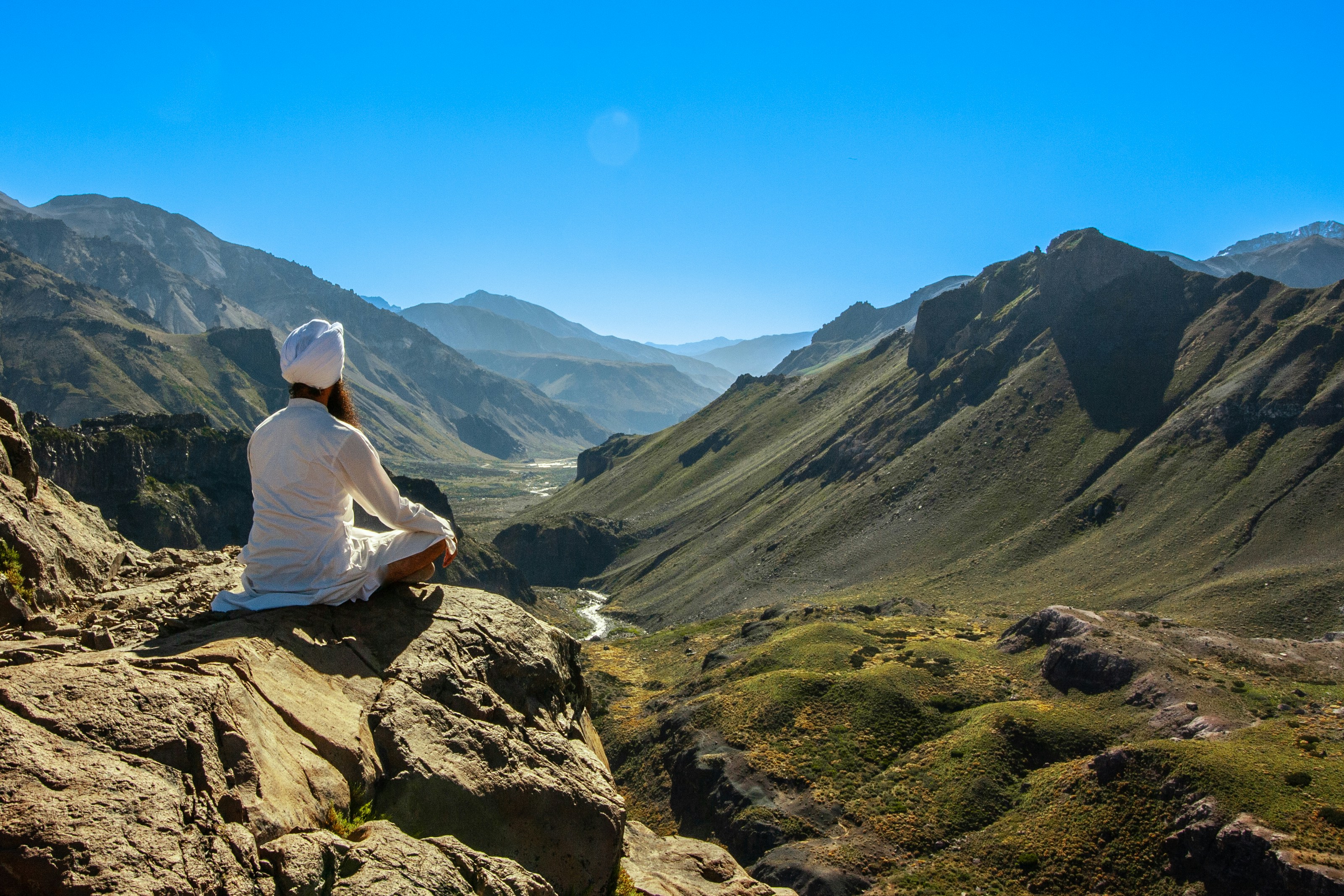 Yoga in the mountains
